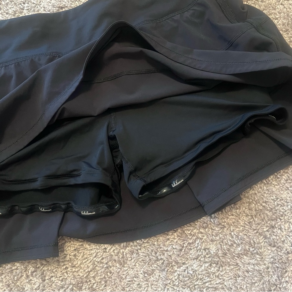 {Lululemon} Black Mid-Rise Pace Rival Skort - Picture 6 of 12